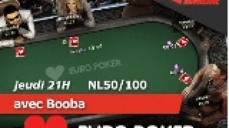 Cours en direct: Venez crush la NL100 avec Booba sur Euro Poker!