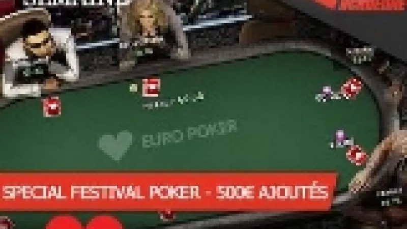 PokerAc MondayFestival1 freeroll sur EuroPoker - 100€ ajoutés
