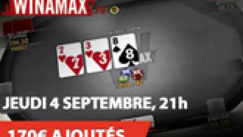 PokAC-SERIES3 sur Winamax : 1€ rebuy avec 170€ ajoutés