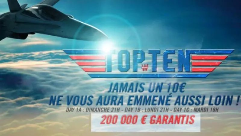 Top Ten de Winamax : Transformez 10€ en 200.000€ !