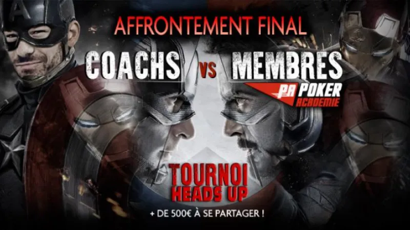 L'affrontement final : Défiez les coachs en Heads UP - 500€ à se partager 