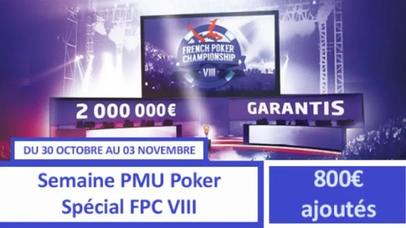 Semaine PMU spéciale FPC VIII - 800€ de tickets pour les académiciens !