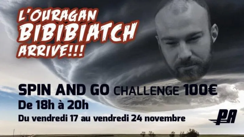 Le nouveau challenge Spin & Go de Bibibiatch !