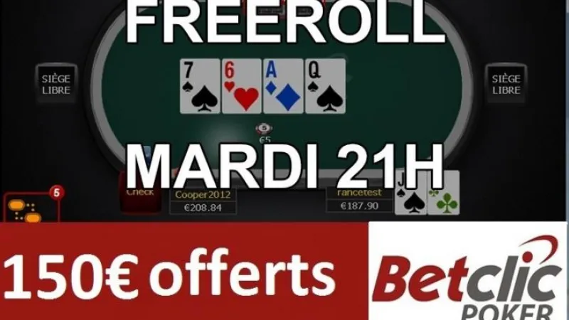 Cheaproll (1€) mardi soir sur Betclic - 150€ de tickets ajoutés