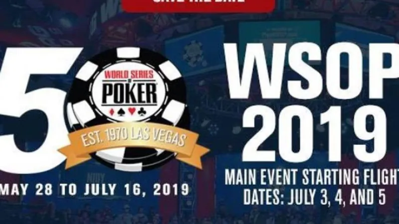 Le programme complet des WSOP 2019