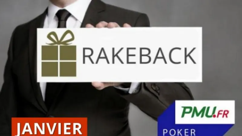 La promo rakeback Poker Académie de janvier sur PMU Poker ! 