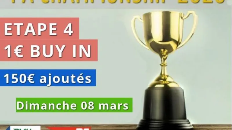 Championnat PA 2020 - Etape 4 (150€ ajoutés)