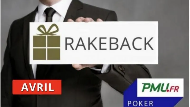 La promo rakeback Poker Académie d'avril sur PMU Poker ! 