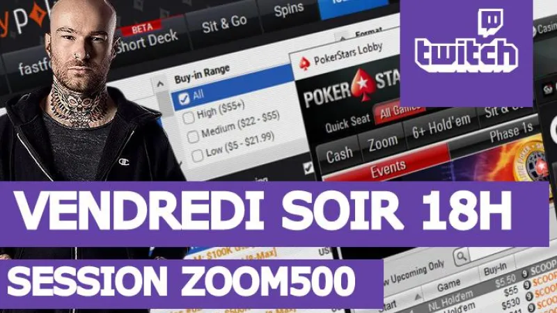 Soirée Twitch : Bibi en Zoom500 (+review de mains des membres)