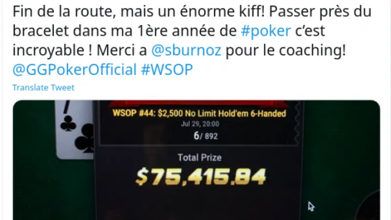 Coaché par Sburnoz, l'académicien GorgiAAs rase les WSOP après un an de poker ! ($160k de gains !)