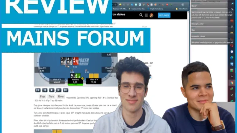 Review des mains forum Baki et Aurora sur Twitch vendredi 18 h - Aurora sur Discord dimanche 11 h !