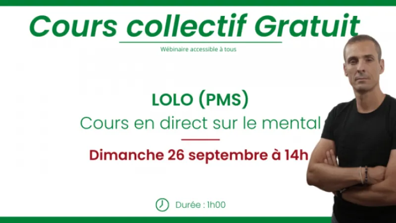 Cours collectif gratuit - Se préparer au mieux pour la rentrée