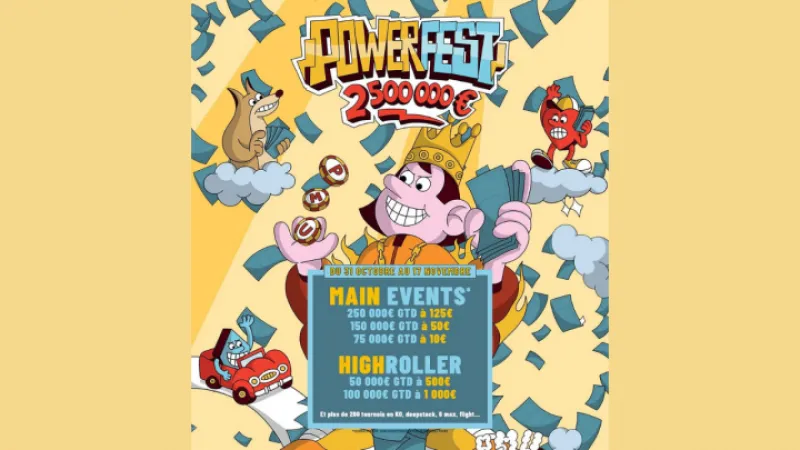 Powerfest automne : 2 500 000 € garantis sur PMU et partypoker !