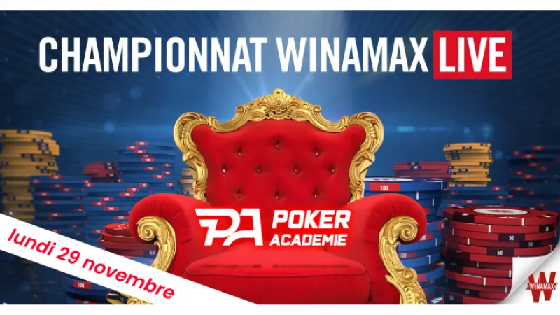 PokAc Winamax Live 3 : 2 500€ ajoutés (2€)