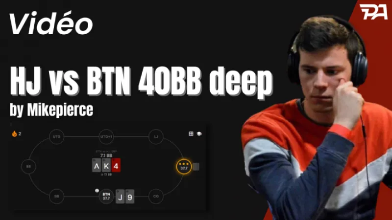 Quiz MTT : HJ vs BTN 40BB deep - vidéo explicative