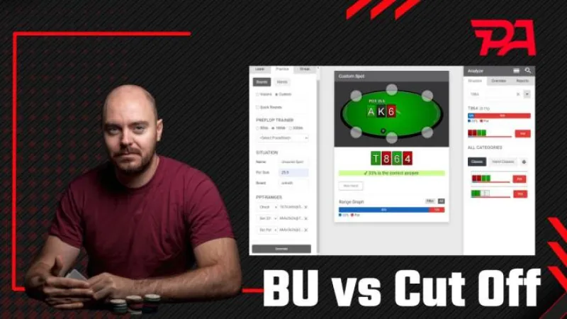 Bouton vs Cut off en pot 3bet (flop Ace High) : Les 4 principes de base