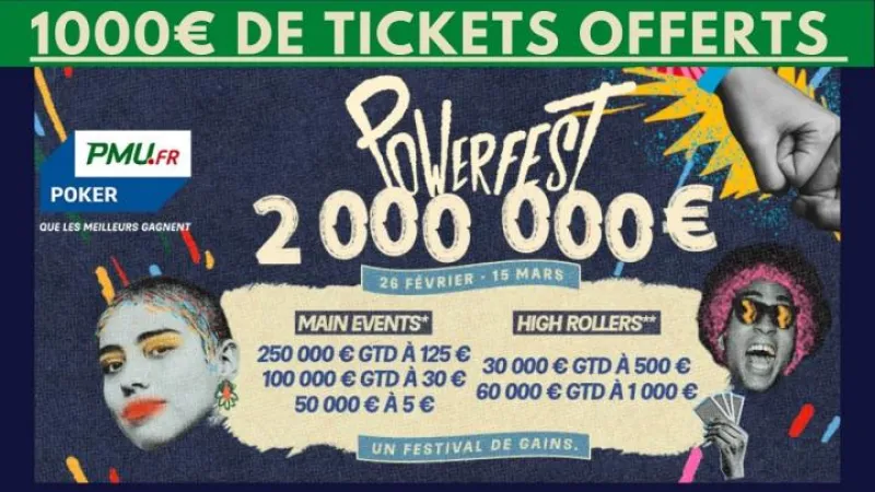 PA vous offre 1000€ de tickets pour le Powerfest 2023