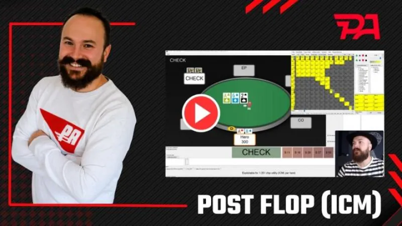 Jeu postflop sous ICM - Analyse du spot BTN vs BB