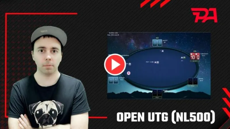 Zugzwang analyse des mains open UTG en NL500 ! (4)