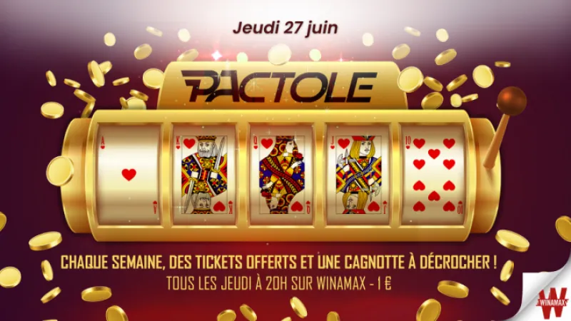 PActole 2024 : 600 € DE CAGNOTTE CE JEUDI SUR WINAMAX