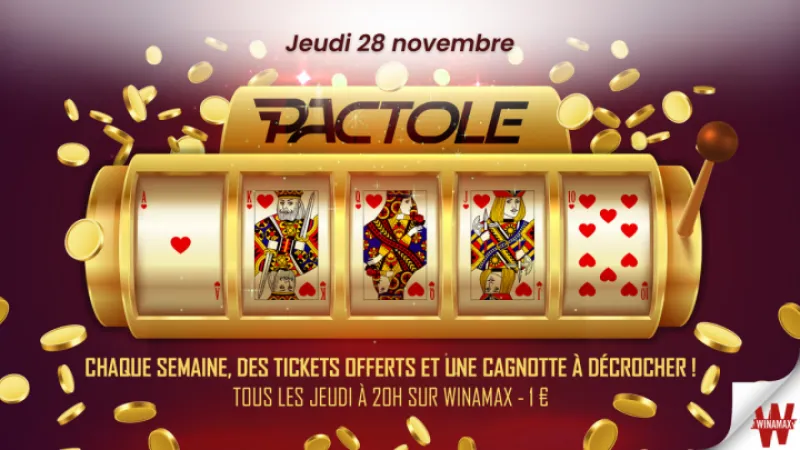 PActole 2024 : 1550 € DE CAGNOTTE CE JEUDI SUR WINAMAX