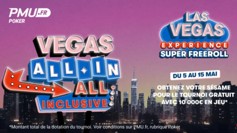 Vivez l’expérience poker ultime à Las Vegas avec PMU Poker