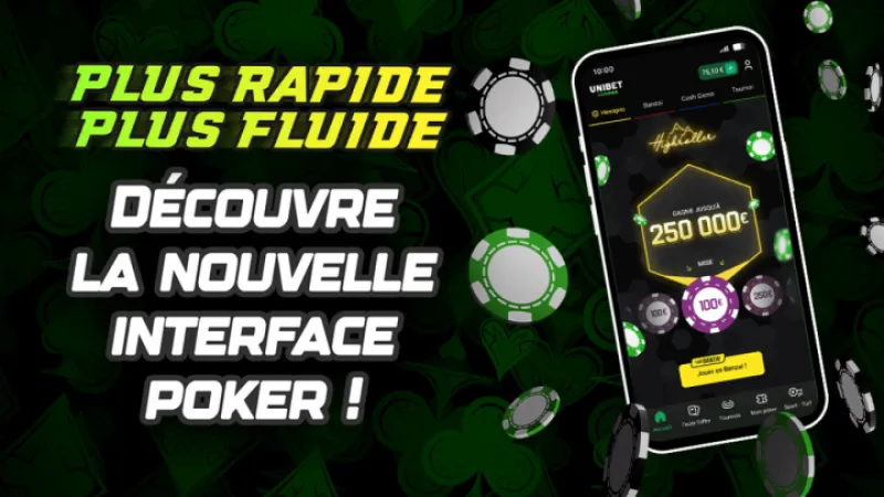Unibet : une nouvelle interface poker simplifiée pour les parieurs sportifs