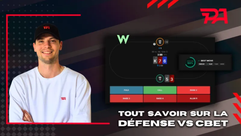 Heads-Up en SnG Jackpot : tout savoir sur la défense vs Cbet
