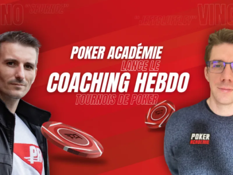 Lancement des coachings hebdomadaires MTT gratuits sur Poker Académie !