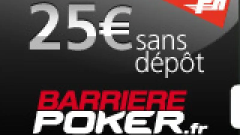 25€ offerts sur Barrière