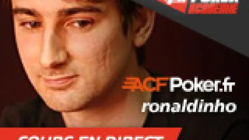 Ronaldinho en direct sur ACFpoker.fr