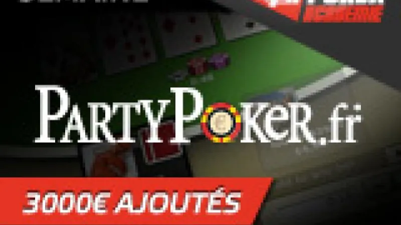 PA Freeroll sur Party Poker 300 € ajoutés