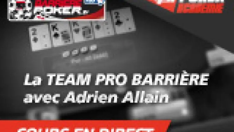Cours en direct avec Adrien Allain (Team Pro Barriere)