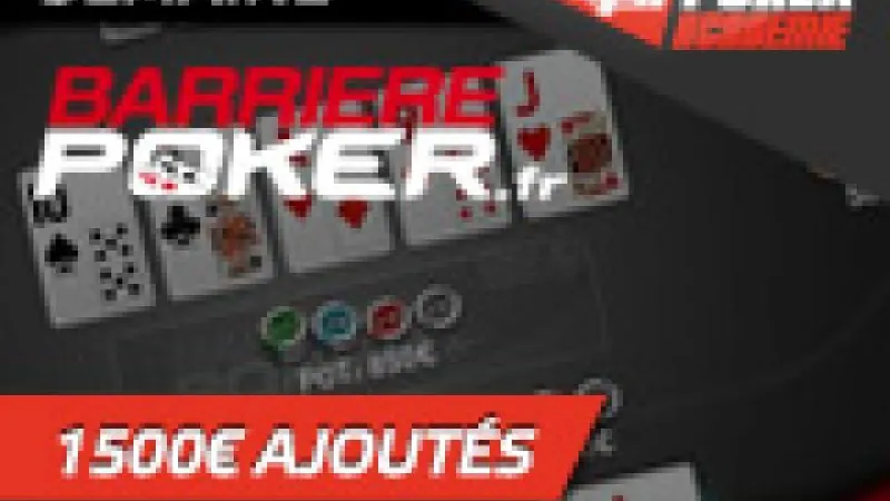 Poker-Academie #1 sur Barrière Poker - 300€ ajoutés