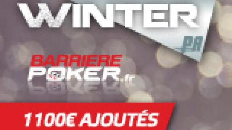 Winter Poker Academie 1100€ ajoutés